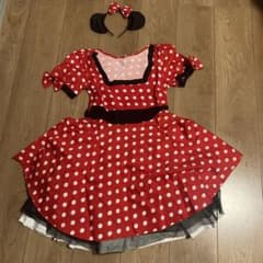 ハロウィン⭐︎ミニーマウス風 コスプレ衣装 水玉 ワンピース カチューシャのサムネイル