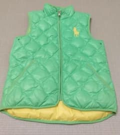 RALPH LAUREN キッズ ダウンベスト ライトグリーンのサムネイル