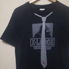 X-LARGE  Ｔシャツ ブラック ユニークのサムネイル
