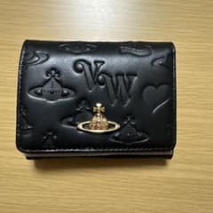 Vivienne Westwood 三つ折り財布 がま口 ブラック - メルカリ