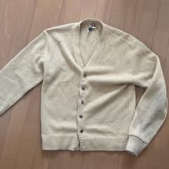 アクリル70s ARKTON マスタードモヘア カーディガン シャギー検 50s 