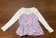美品❗️プティマイン☆ロンT  小花柄のサムネイル