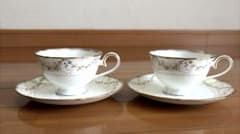Noritake ノリタケ シエラモレナ ティーカップ＆ソーサー ボーンチャイナのサムネイル