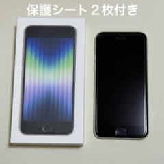 iPhone SE (第3世代) スターライト 128 GB 保護シート2枚付のサムネイル