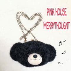 PINK HOUSE☆Merry Thought クマ 黒 がま口ポシェット - メルカリ