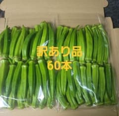 訳あり オクラ 60本のサムネイル