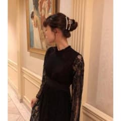 【美品】Miro amurette ブラックロングワンピースのサムネイル