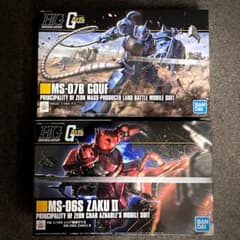 HG 1/144 シャア専用ザク&グフ ガンプラ未開封のサムネイル