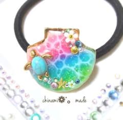レジンヘアゴム シェルホヌのサムネイル
