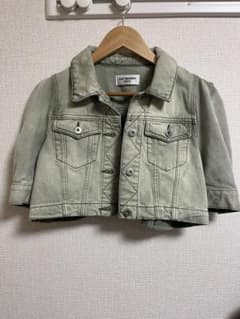 美品 LILY BROWN 半袖デニムジャケット グリーン - メルカリ