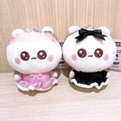 うちゃ ぬいぐるみマスコット ぴんくのうちゃ ぶらっくのうちゃ セット