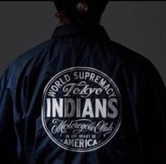 東京インディアンズ ナイロンジャケット 東京インディアンズ TOKYOINDIANS 刺繍ロゴ コーチジャケット L