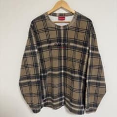 Supreme Plaid Crewneck バーバリー ノバチェック - メルカリ