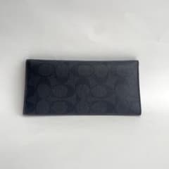 訳あり COACH シグネチャー 長財布 ブラックのサムネイル