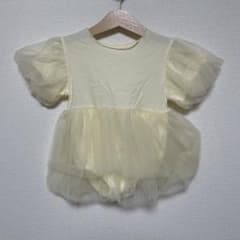 ベビー用 チュール付き ロンパース ヘアバンドセットのサムネイル