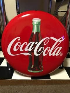 コカ コーラ 看板ホーロー  大のサムネイル