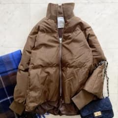 ビアズリー　ジップフレアダウン　ブラウン　近年モデル BEARDSLEY（ビアズリー）の「ジップフレアダウン（ダウンジャケット