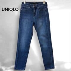 【最終価格】UNIQLO ハイライズスキニーアンクルジーンズ 25 ブルーのサムネイル