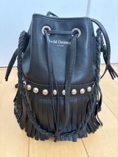 J&M DAVIDSON ドゥロワー別注　カーニバルフリンジブラックバッグのサムネイル