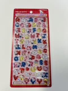 正規品　ボンボンドロップシール　もじ　サンリオ　アルファベット　ハローキティのサムネイル