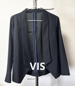 VIS 黒 テーラードジャケット 夏用　薄手　オフィスのサムネイル
