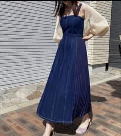 デニム キャミワンピース ロング丈　lagunamoonのサムネイル