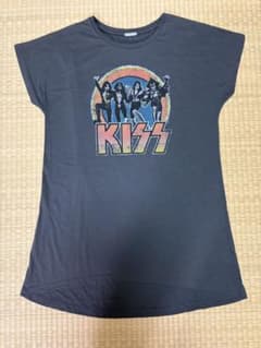 BROWNY×KISS⭐︎ヴィンテージ加工プリントＴシャツ　バンド　メタルのサムネイル