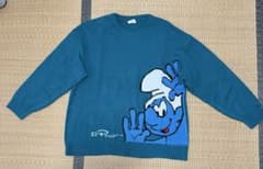 THE SMURFS ニット セーター グリーン Lのサムネイル