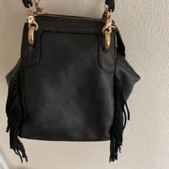 2wayフリンジバッグ/リュック/ショルダー/ローズバッド/革/スエードのサムネイル