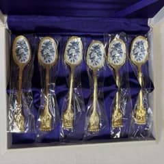 brite Linden 七宝焼　金彩スプーン 6本セットのサムネイル