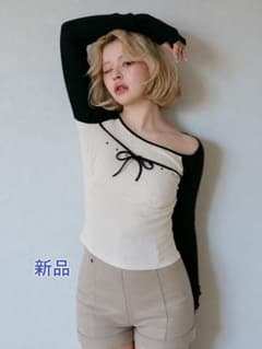 ribbon andmary アンドマリー top Alma ブラックのサムネイル