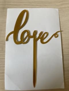 ケーキトッパーウェディング　　ケーキストッパーLOVE  結婚式のサムネイル