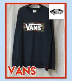 迷彩ボックスロゴ!!! VANS バンズ ロングスリーブ 長袖 Tシャツのサムネイル