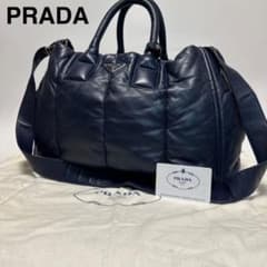 t06【極美品】Gカード付 プラダ ナッパボンバー 2way ショルダーバッグ 