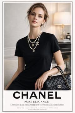 CHANEL ブラック 半袖カットソーワンピース ココボタン ココマーク