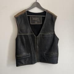 BIKERS レザー ベスト フィレンツェ製　XLのサムネイル