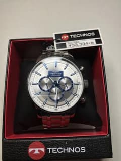 TECHNOS テクノス クロノグラフ クォーツ 5気圧防水 可動品！ 日本製 