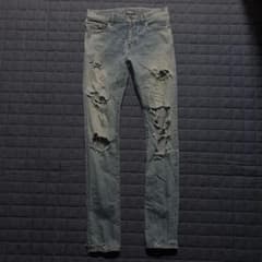 Saint Laurent paris デストロイ加工デニム size28 Saint Laurent paris デストロイ加工デニム size28 - メルカリ