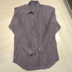 STATUS メンズ 長袖シャツ パープル M