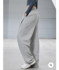 新品★限定セール中★XEXYMIX ソフトタッチ ワイドパンツ グレー Lのサムネイル