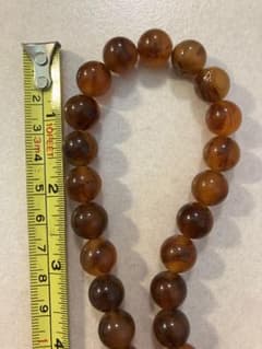 天然石 ブラウン ネックレス 約60cmのサムネイル