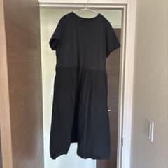 【*ー様 黒 半袖シャツワンピース ロングワンピース　無印良品のサムネイル