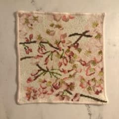 FELLER 桜柄タオルハンカチ 25cmのサムネイル