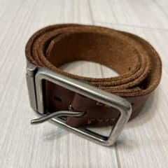 PSGB Men's Belt y2k Camel Brown Genuine Leather Belt