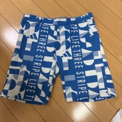 adidas ゴルフ ショートパンツ ブルー 総柄 メンズのサムネイル