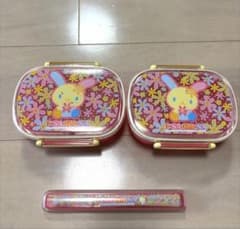 平成レトロ レア ウサハナ お弁当箱 サンリオ 希少 2セット お箸