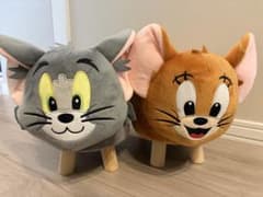 톰과 제리 동물 스툴 2체 세트