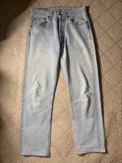 ロ*ス様 90s Levi’s 501 W31 デニム ジーンズ アイスブルーのサムネイル