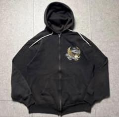 90s ハーレーダビッドソン ジップパーカー 鬼フェード イーグル ダブル