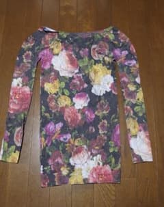 【社交ダンス】チャコット　花柄×ラベンダーリバーシブル　ノーソーイング 社交ダンス】チャコット 花柄×ラベンダーリバーシブル ノーソーイング